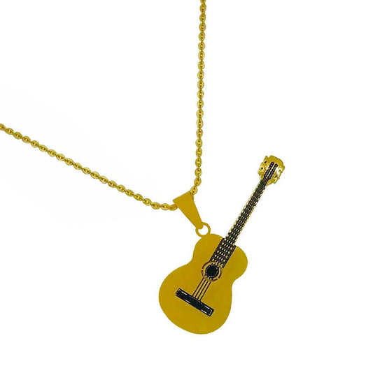 Enchanted Woods Strum Guitar Necklace