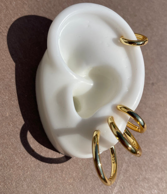 Multi-size Gold Hoops