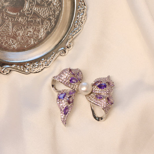 Majestic Grace Bow Brooch