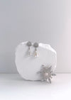 Fleur de Givre Pearl Drop Earrings
