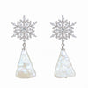 Fleur de Givre Pearl Drop Earrings