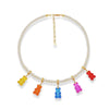 Kawaii Bear Pearl Pendant Necklace