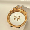 Golden Balloon Dog Hoops Earrings