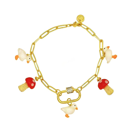 Mushroom & Duckling Wonderland Bracelet