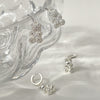 Silver Bear Pendant Earrings