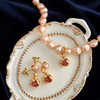 Grenade Rosée Pomegranate Pearl Earrings