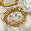 Lunar Pearl Clips Earrings