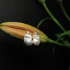 Gleaming Baroque Pearl Silver Earrings