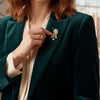 Imperial Unicorn Pearl Brooch