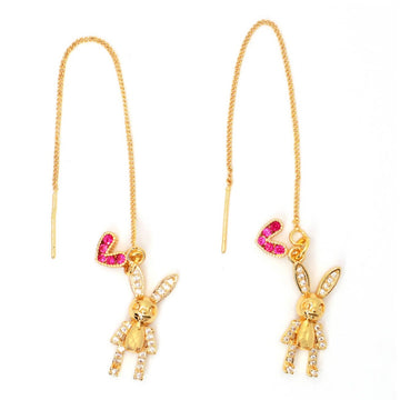 Lovingly violent Bunny Threader Earrings