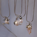 Limited Edition Festive Baroque Pearl Necklace-Silver