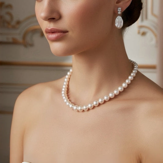 Shining Baroque Pearl Earrings