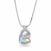 Gleaming Baroque Pearl Silver Necklace by NINEMOO – product image