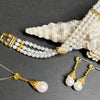 Golden Interlace Triple Pearl Bracelet