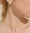 Lueur Solitaire Pearl Necklace