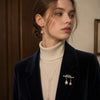 Chatsworth Pearl Brooch- Silver