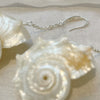 Silver Seashell Pearl Earrings
