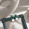 Émeraude Camellia Earrings