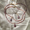 Rectangular Pink Baroque Pearl Necklace