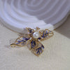 Iris Bloom Pearl Brooch