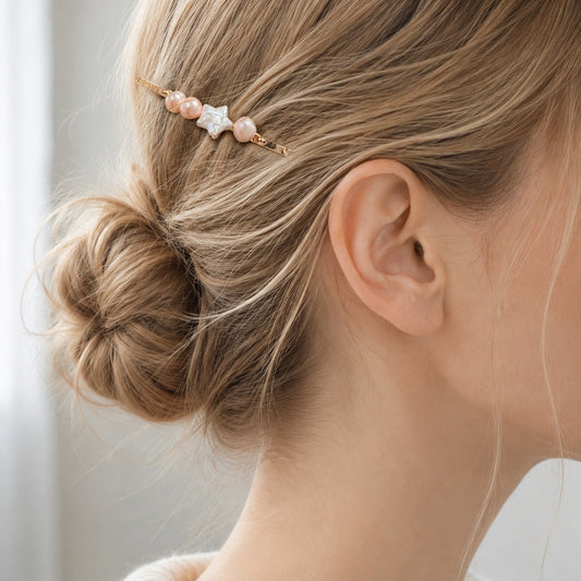 Shooting Star Pearl Hair Clip
