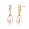 Givre Drop Pearl Earrings