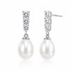 Givre Drop Pearl Earrings