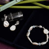 Aquamarine Baroque Pearl Bracelet