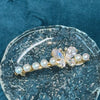 Zirconia Butterfly Pearl Spring Hair Clip