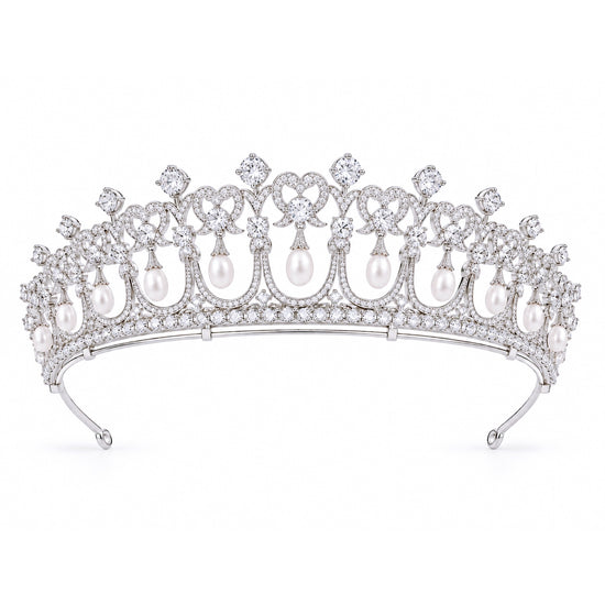 Coeur de Perle Pearl Tiara by NINEMOO – product view 6