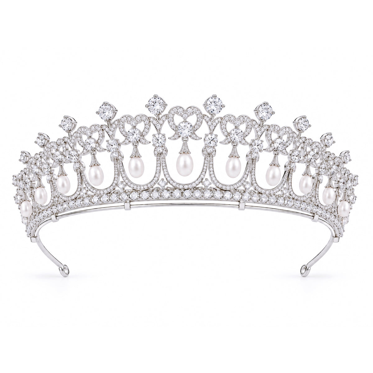 Coeur de Perle Pearl Tiara by NINEMOO – product view 6