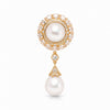 Fleur De Lumière Pearl Drop Brooch by NINEMOO – product image