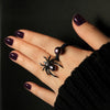 Mystic Spider Purple Pearl Ring