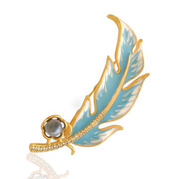 Swan Lake Pearl Brooch