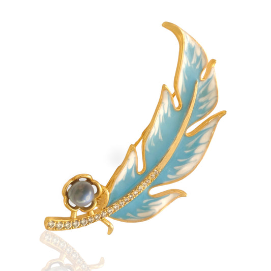 Swan Lake Pearl Brooch