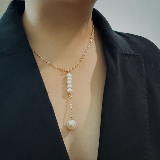 Cascading Pearl Elegance Necklace