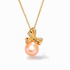Belle Bow Pearl Necklace