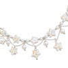 Stardust Waltz Necklace White – star-shaped freshwater pearls on pure white background