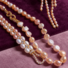 Grenade Rosée Pomegranate Pearl Earrings