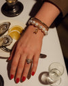 Pearl Bear Charm Bracelet