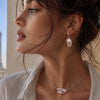 Lune Mauve Pearl Earrings