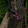 Rosy Glimmer Dragonfly Pearl Brooch