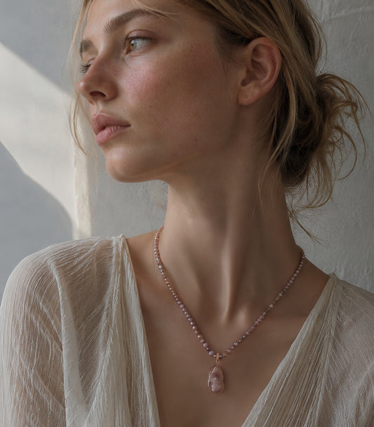 Moonblush Baroque Pearl Necklace