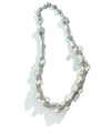 Silver Cord Baroque Pearl Necklace / Bracelet