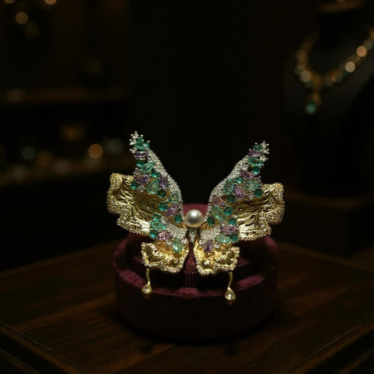 Nocturne Papillon Brooch