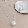 Moonpath Silver Pearl Necklace