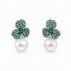 Émeraude Camellia Earrings
