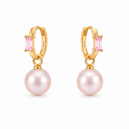 Ballet Rosé Pas de Deux Hoops Earrings