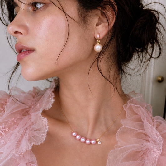 Ballet Rosé Pas de Deux Hoops Earrings