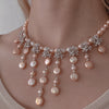 Camellia Cascade Freshwater Pearl Necklace